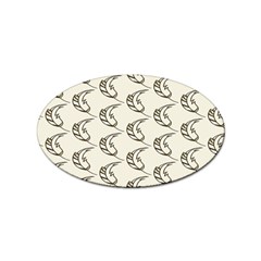 Cute Leaves Draw Sticker Oval (100 Pack) by ConteMonfrey