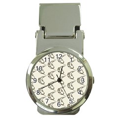 Cute Leaves Draw Money Clip Watches by ConteMonfrey