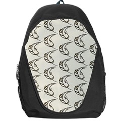 Cute Leaves Draw Backpack Bag by ConteMonfrey