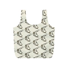 Cute Leaves Draw Full Print Recycle Bag (s) by ConteMonfrey