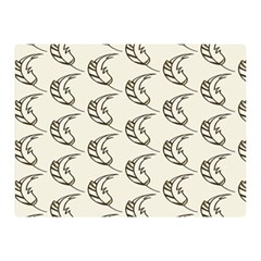 Cute Leaves Draw Double Sided Flano Blanket (mini)  by ConteMonfrey