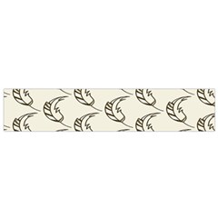 Cute Leaves Draw Small Flano Scarf by ConteMonfrey