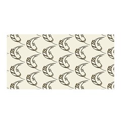 Cute Leaves Draw Satin Wrap 35  X 70  by ConteMonfrey