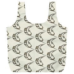 Cute Leaves Draw Full Print Recycle Bag (xxxl) by ConteMonfrey