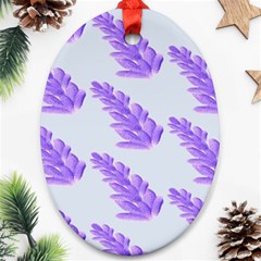 Cute Lavanda Blue Ornament (oval) by ConteMonfrey