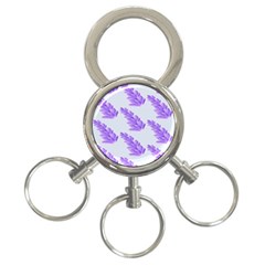 Cute Lavanda Blue 3-ring Key Chain by ConteMonfrey