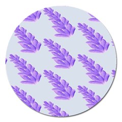 Cute Lavanda Blue Magnet 5  (round) by ConteMonfrey