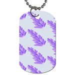 Cute Lavanda Blue Dog Tag (Two Sides) Back