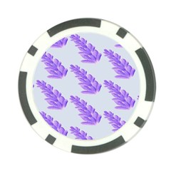 Cute Lavanda Blue Poker Chip Card Guard (10 Pack) by ConteMonfrey