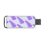 Cute Lavanda Blue Portable USB Flash (Two Sides) Front