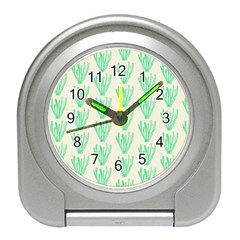 Watercolor Seaweed Travel Alarm Clock by ConteMonfrey