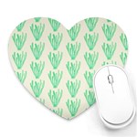 Watercolor Seaweed Heart Mousepad Front