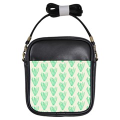 Watercolor Seaweed Girls Sling Bag by ConteMonfrey