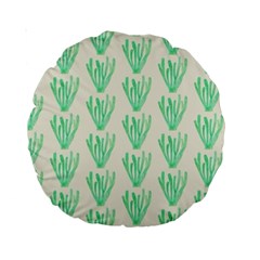 Watercolor Seaweed Standard 15  Premium Round Cushions by ConteMonfrey