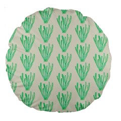 Watercolor Seaweed Large 18  Premium Round Cushions by ConteMonfrey