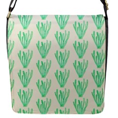 Watercolor Seaweed Flap Closure Messenger Bag (s) by ConteMonfrey