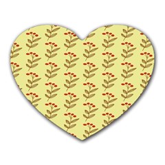 Yellow Fresh Spring Hope Heart Mousepad