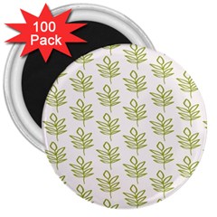 Autumn Leaves Gray 3  Magnets (100 Pack) by ConteMonfrey