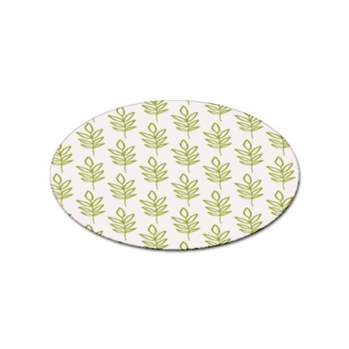 Autumn Leaves Gray Sticker (Oval)