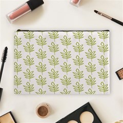 Autumn Leaves Gray Cosmetic Bag (large) by ConteMonfrey