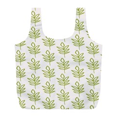 Autumn Leaves Gray Full Print Recycle Bag (l) by ConteMonfrey