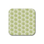 Autumn Leaves Rubber Coaster (Square) Front