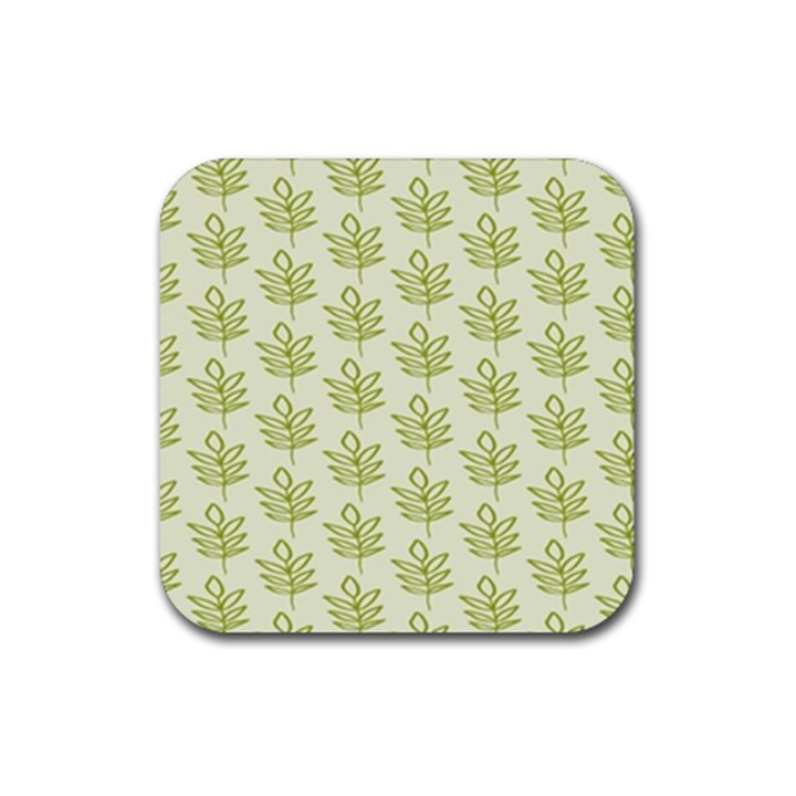 Autumn Leaves Rubber Coaster (Square)