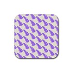 Cute Lavanda Rubber Coaster (Square) Front