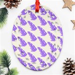 Cute Lavanda Ornament (Oval Filigree) Front