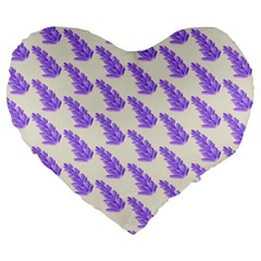 Cute Lavanda Large 19  Premium Flano Heart Shape Cushions by ConteMonfrey