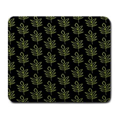 Autumn Leaves Black Large Mousepad by ConteMonfrey