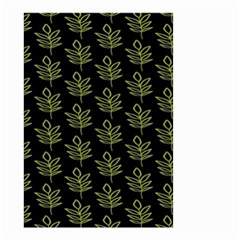 Autumn Leaves Black Small Garden Flag (two Sides) by ConteMonfrey