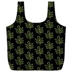 Autumn Leaves Black Full Print Recycle Bag (XL) Front