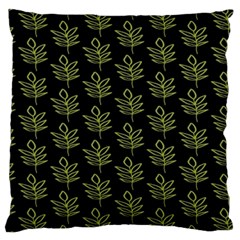 Autumn Leaves Black Standard Flano Cushion Case (one Side) by ConteMonfrey