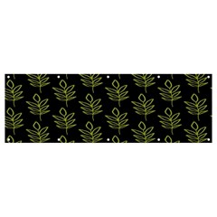 Autumn Leaves Black Banner And Sign 12  X 4 