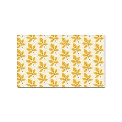 Orange Leaves   Sticker (rectangular) by ConteMonfrey