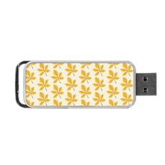 Orange Leaves   Portable Usb Flash (one Side) by ConteMonfrey