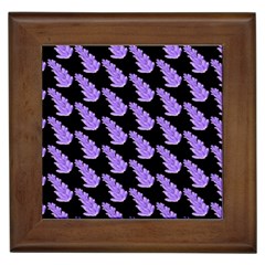 Cute Lavanda Black Framed Tile by ConteMonfrey