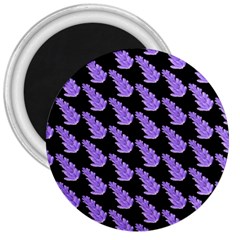 Cute Lavanda Black 3  Magnets by ConteMonfrey