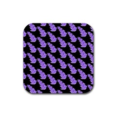 Cute Lavanda Black Rubber Coaster (square) by ConteMonfrey