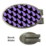 Cute Lavanda Black Money Clips (Oval)  Front