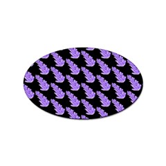 Cute Lavanda Black Sticker (oval) by ConteMonfrey