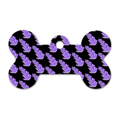 Cute Lavanda Black Dog Tag Bone (one Side) by ConteMonfrey