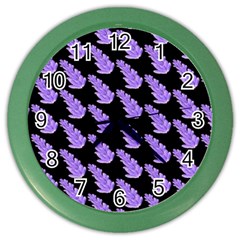 Cute Lavanda Black Color Wall Clock by ConteMonfrey