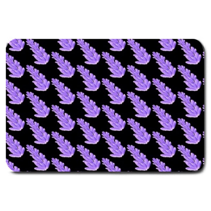 Cute Lavanda Black Large Doormat