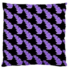 Cute Lavanda Black Large Cushion Case (two Sides) by ConteMonfrey