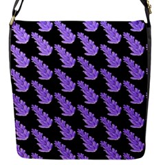 Cute Lavanda Black Flap Closure Messenger Bag (s) by ConteMonfrey