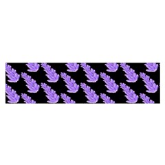 Cute Lavanda Black Oblong Satin Scarf (16  X 60 ) by ConteMonfrey