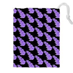 Cute Lavanda Black Drawstring Pouch (4xl) by ConteMonfrey