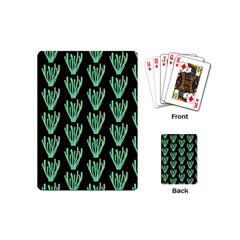 Watercolor Seaweed Black Playing Cards Single Design (mini) by ConteMonfrey